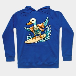 Surfing duck Hoodie